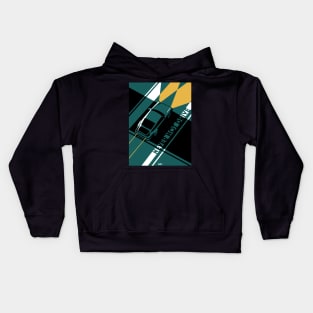 911 Turbo: Never Not Drive (Green) Kids Hoodie